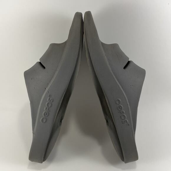 Oofos Ooahh Slide Sandals Womens Size 8 Gray Comfort Recovery Mens 6 Grey - Picture 7 of 9